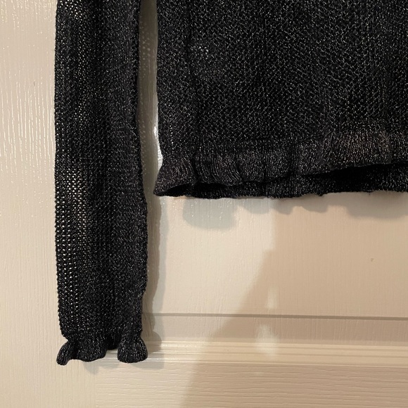 American Eagle Long Sleeve Sparkle Knit Top - Picture 9 of 9